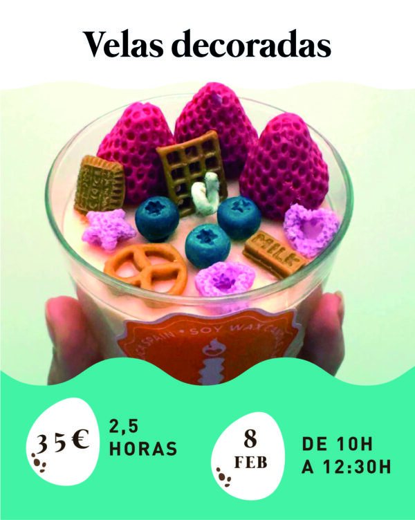 Taller vela decorada con Idílica Spain- 8 FEBRERO